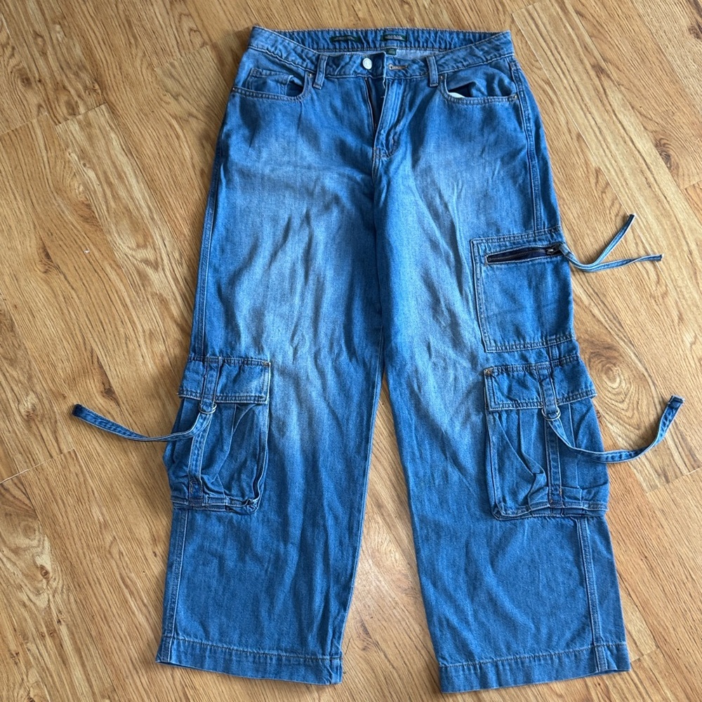 Wild Fable Relaxed Blue Cargo   Woman’s